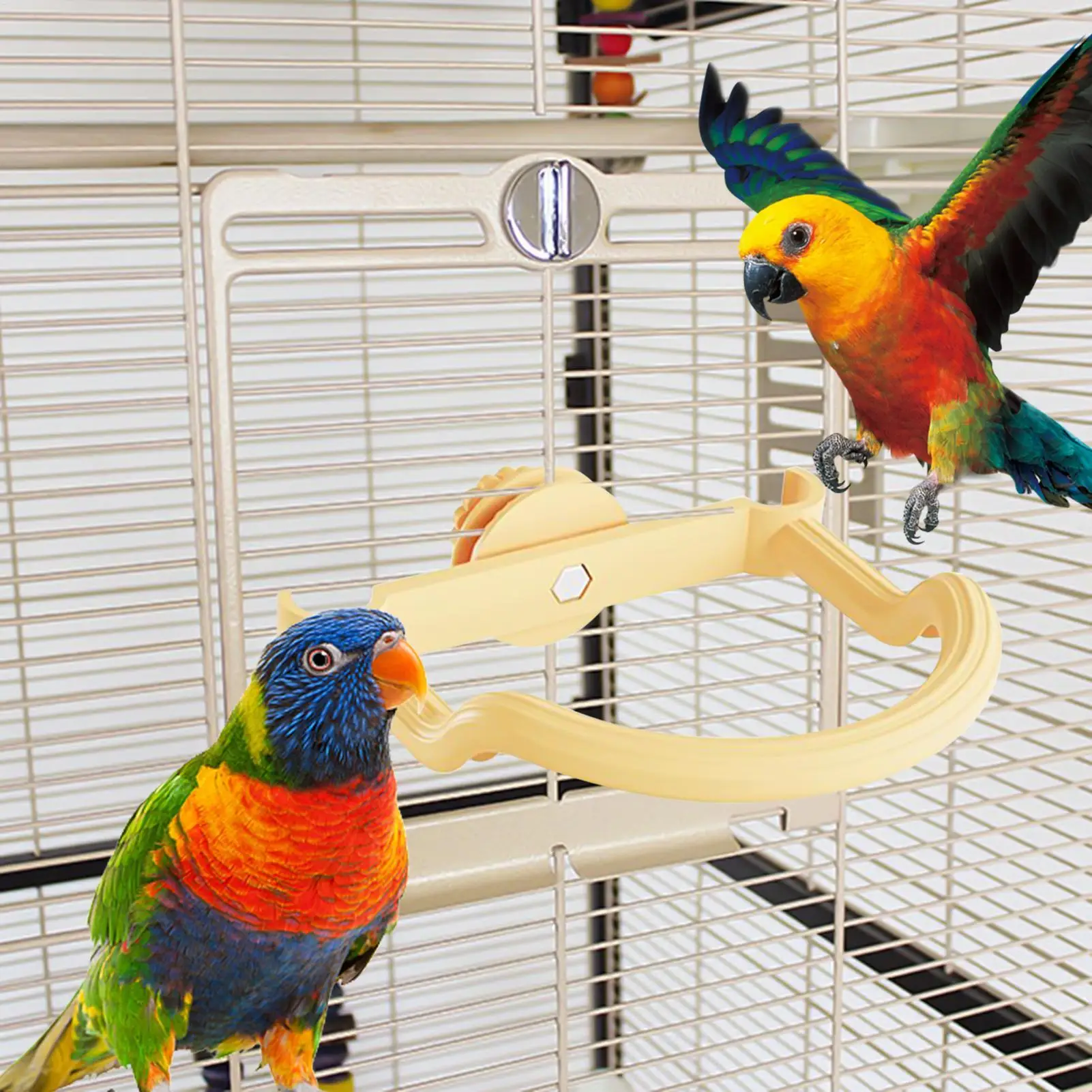 Bird Perches For Cage Bird Perches For Parakeets Standing Non-Slip Cockatiel Cage Accessories Pet Supplies For Finch Conure