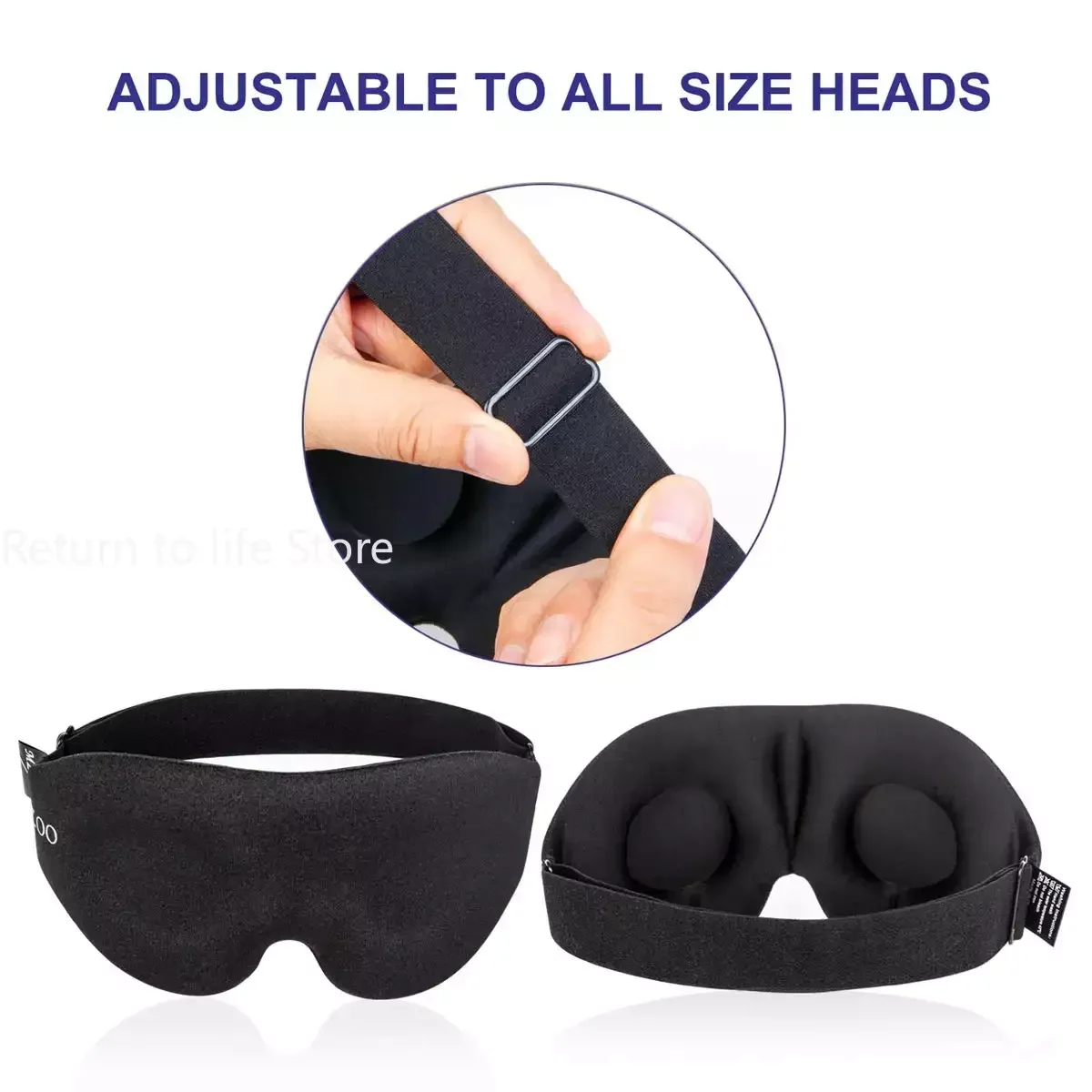 안대 Eye Mask for Sleeping 3D Contoured Cup Blindfold Concave Molded Night 쉐딩 Sleep Mask Block Out Light with Women Men