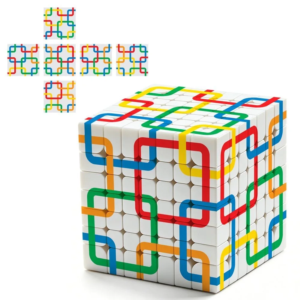 NEW 7x7 Grid Cube Speed Cube Stickerless Grid Cube 7x7x7 Speed Puzzle Cubes Toys Gift Cubo Magico  6-12y Packing Cubes