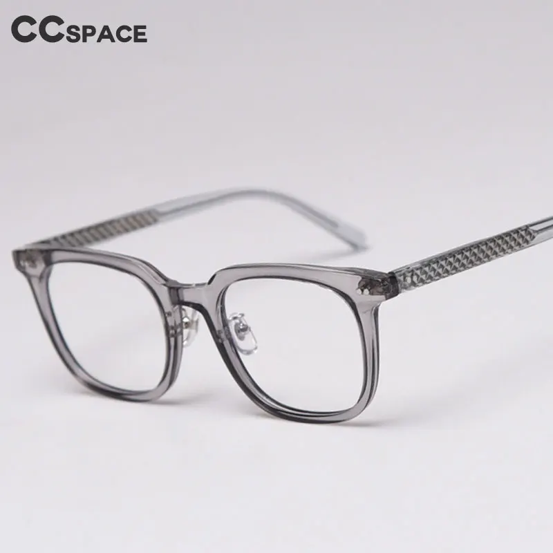 47398 Square Plastic Titanium Glasses Frames Built-in Metal Legs Ultralight Men Women Optical Fashion Computer Glasses