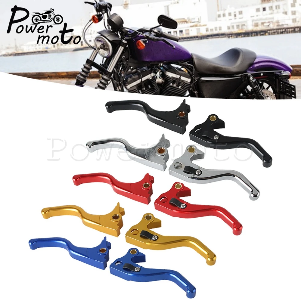 

Motorcycle Short Clutch Levers W/ Long Handle Brake Lever For Harley Sporster XL1200 C CX CA CB CP XS X NX V T XL883 N R 2014-22