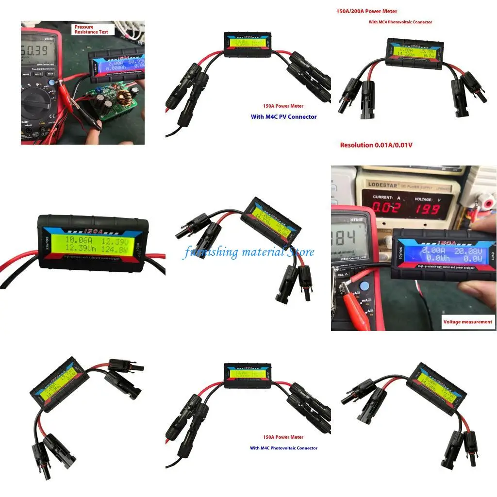 

Y5GD Professional Photovoltaic Power Inspector 200A Capacity LCD Digital Broadcast Meter