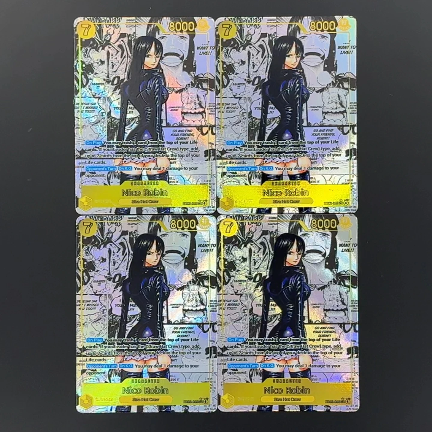 One Piece TCG OPCG English Manga Robin Character Card EB03-055 Textured Foil Card Anime Collectible Cards