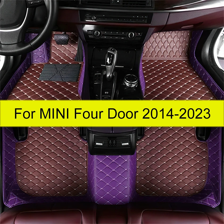 Car floor mats For MINI mini four door 2014 2015 2016 2017 2018 2019 2020 21 22 23 Custom auto foot Pads automobile carpet cover