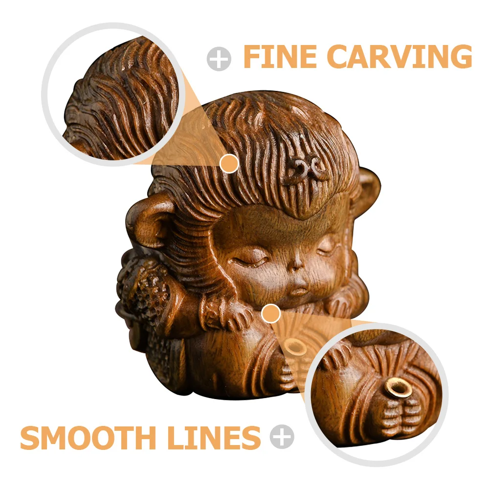 

Vintage Wooden Monkey Incense Stick Holder Decoration Stress Relief Meditation Yoga Gift for Special Days