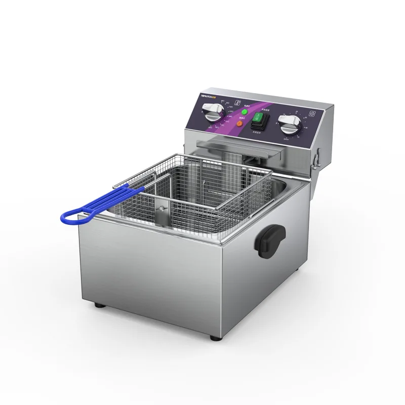 YJQ Commercial Electric Fryer Single Cylinder Fryer Commercial Multifunctional Frying Machine