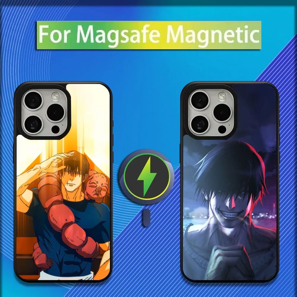 Anime F-Fushiguro Toji Phone Case For iPhone 16,15,14,13,12,11,Plus,Pro,Max,Mini Magsafe Magnetic Wireless Charging