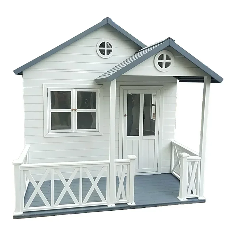 Outdoor log cabin Children's game room Kindergarten assembly Tree house Wooden house Interactive preservative wood Mobile log ho