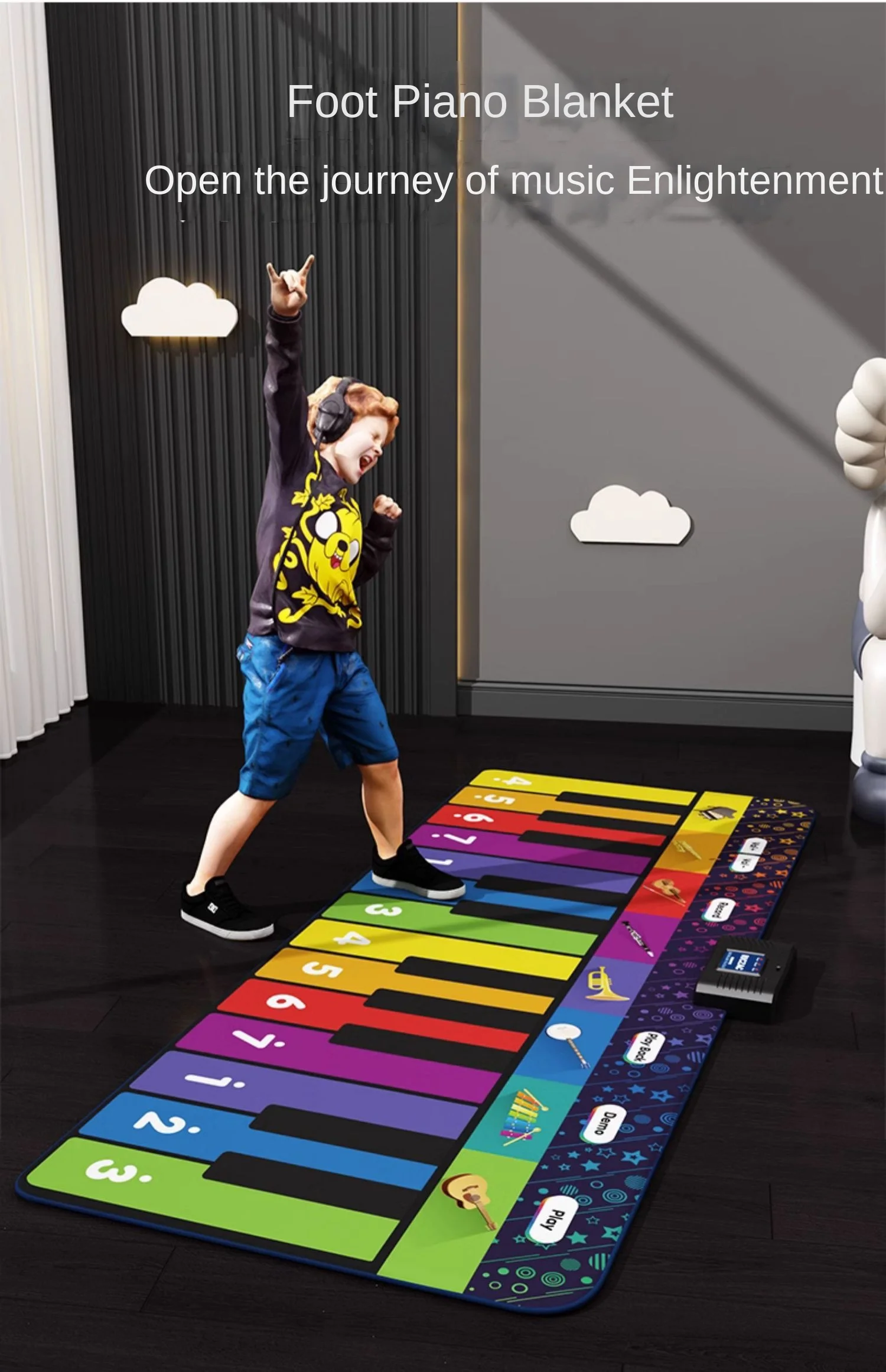 

Foot Piano Children's Toy Boys and Girls 3456 One-Year-Old Birthday Gift Pedal Dancing Mat