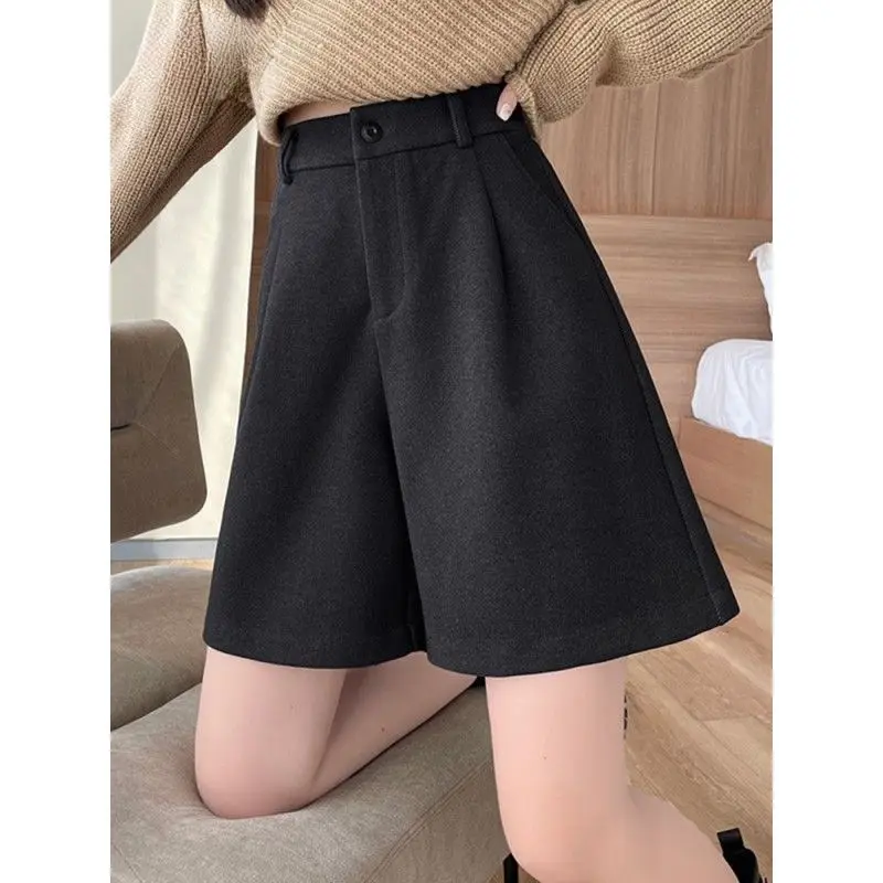 하이웨이스트 A라인 수트 여성 캐주얼 와이드 레그 팬츠 봄 여름 블라 아우터웨어 TT885