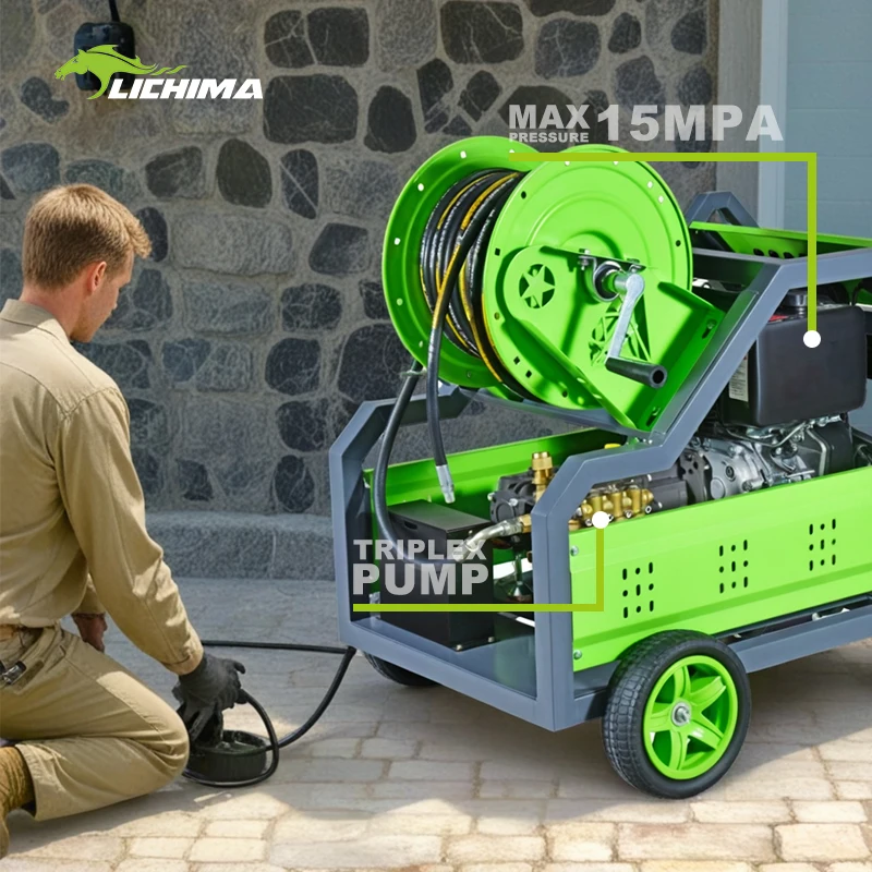 

Hochdruckreiniger Industrial Sewer Cleaning Equipment Petrol High Water Pressure Washer Drain Cleaner Heavy Duty