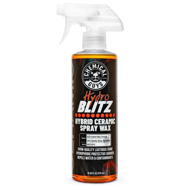 CHEMICAL GUYS Cera spray ceramica ibrida HydroBlitz – Brillantezza elevata e aspetto profondo e bagnato – Protezione con perline d'acqua contro i raggi UV