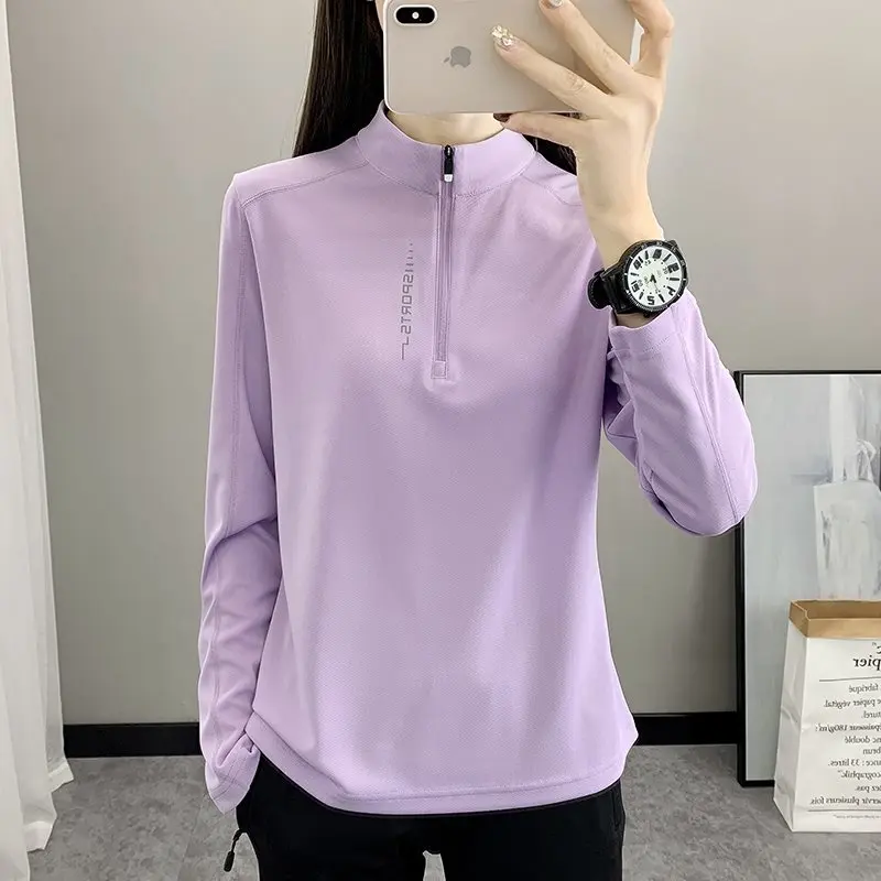 

Женская спортивная футболка для бега и фитнеса с длинным рукавом, быстросохнущая, эластичная, легкая, дышащая