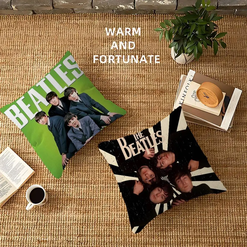 Band The B-Beatles Pillow Cushion Cover Pillowcase Living Room Sofa Home Decor Customized