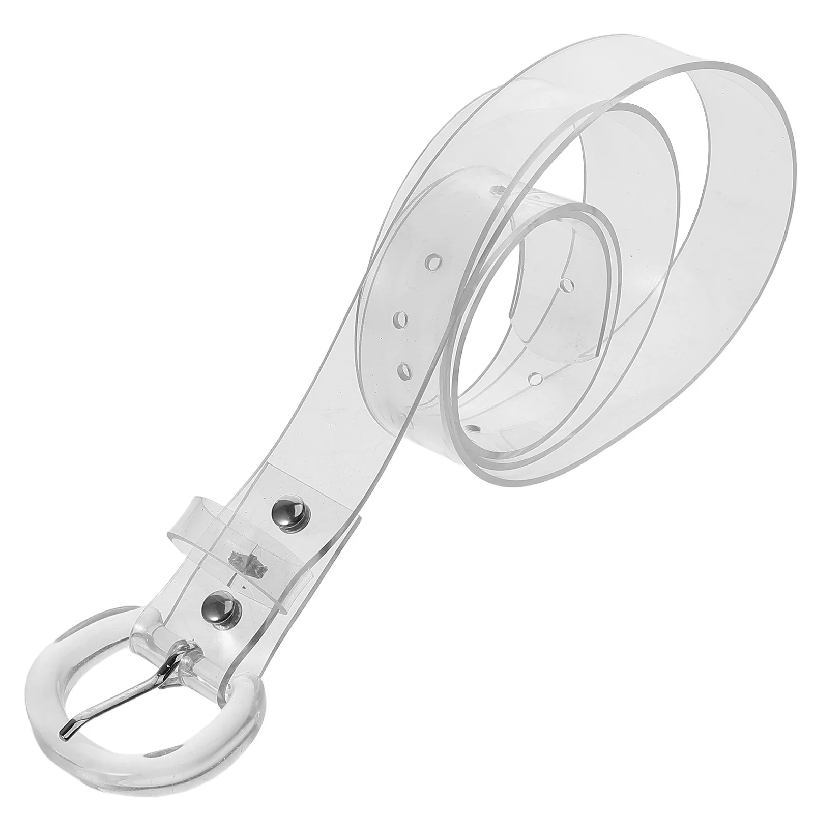 

Adjustable Transparent Waist Belt Clear PVC Resin High Waistband Fashion Statement Belt for Dresses Jeans Sweaters