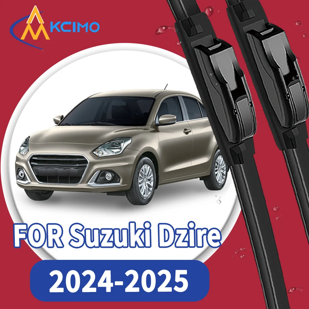 

High Quality 2pcs Windscreen Car Rain Brush Front Windshield Auto Wipers Perfect Fit for Suzuki Dzire 2024-2025 Easy Install