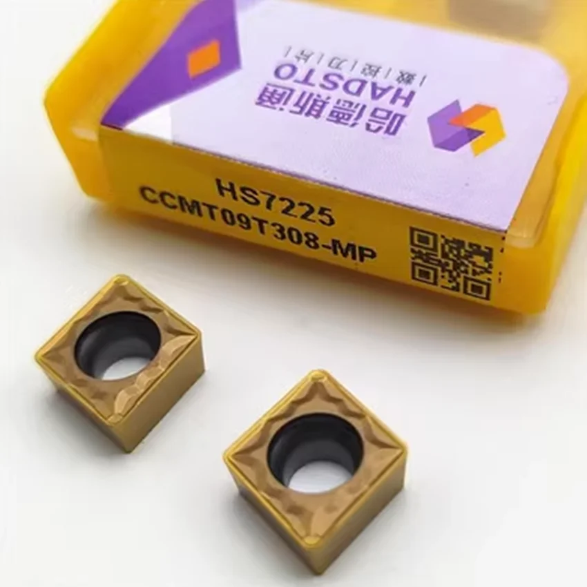 HADSTO-CCMT060204-MP HS7225/CCMT060208-MP, HS7225/CCMT09T304-MP, HS7225/CCMT09T308-MP, HS7225, insertos de carburo CNC, 10 unids/lote por caja