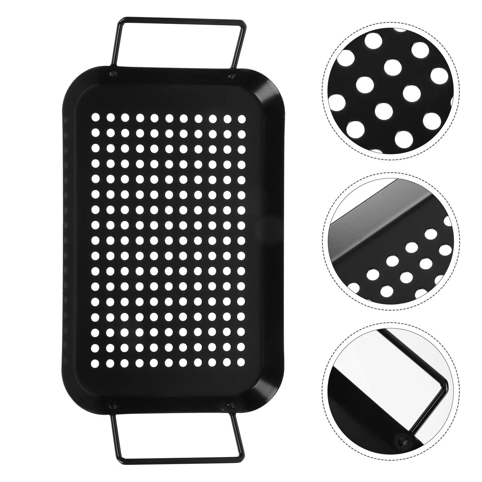 

1 шт. антипригарная тарелка для барбекю, сковорода с гладкой поверхностью, практичный инструмент для барбекю для уличного барбекю и посуды на гриле