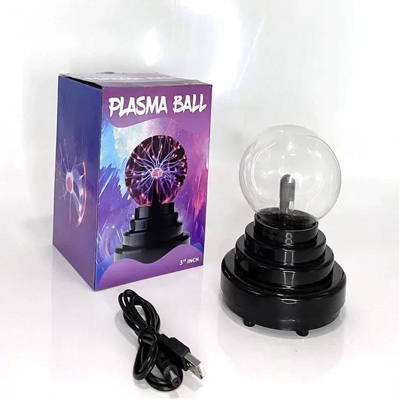 

Magic Crystal Plasma Ball Touch Lamp LED Night Light for Kids Nightlight Decor Perfect Birthday and Christmas Gift Lighting Idea