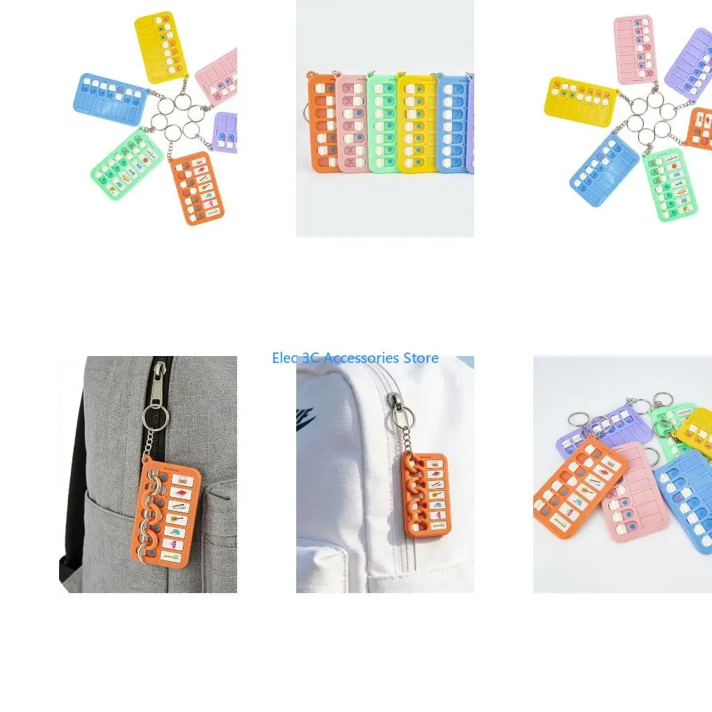 Y51A Chore Chart Chains Reminder Board for Elderly Visual Schedule Daily Planner