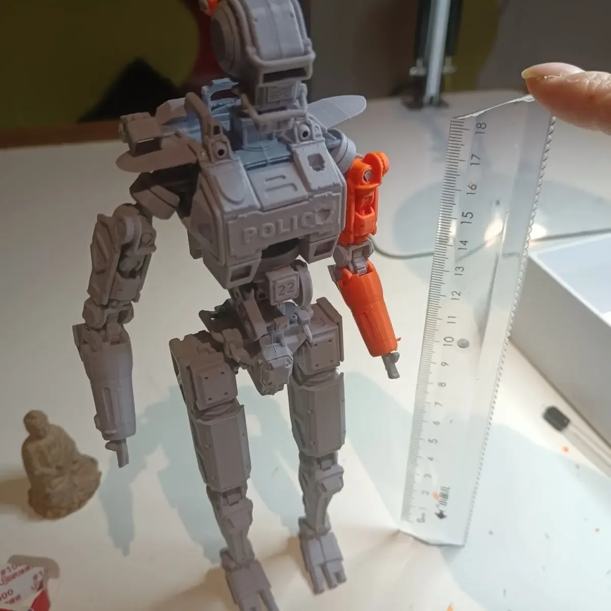 3D Printed Chappie Action Figure Desktop Decoration Model Painted Model Transformable 20cm Toy Model