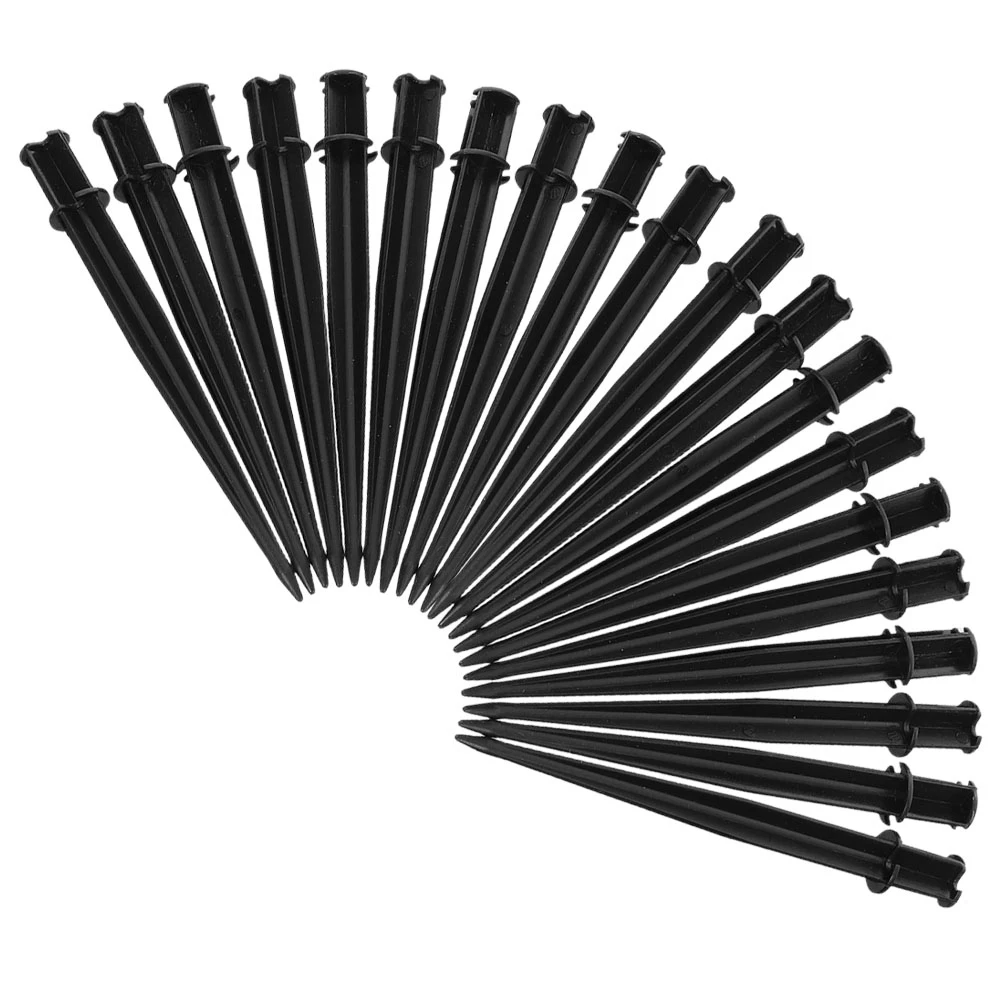 

20pcs Solar Lamp Ground Stakes Outdoor Flexible Landscape Plastic Lawn Garden Driveway Pathway Light Holders Spike