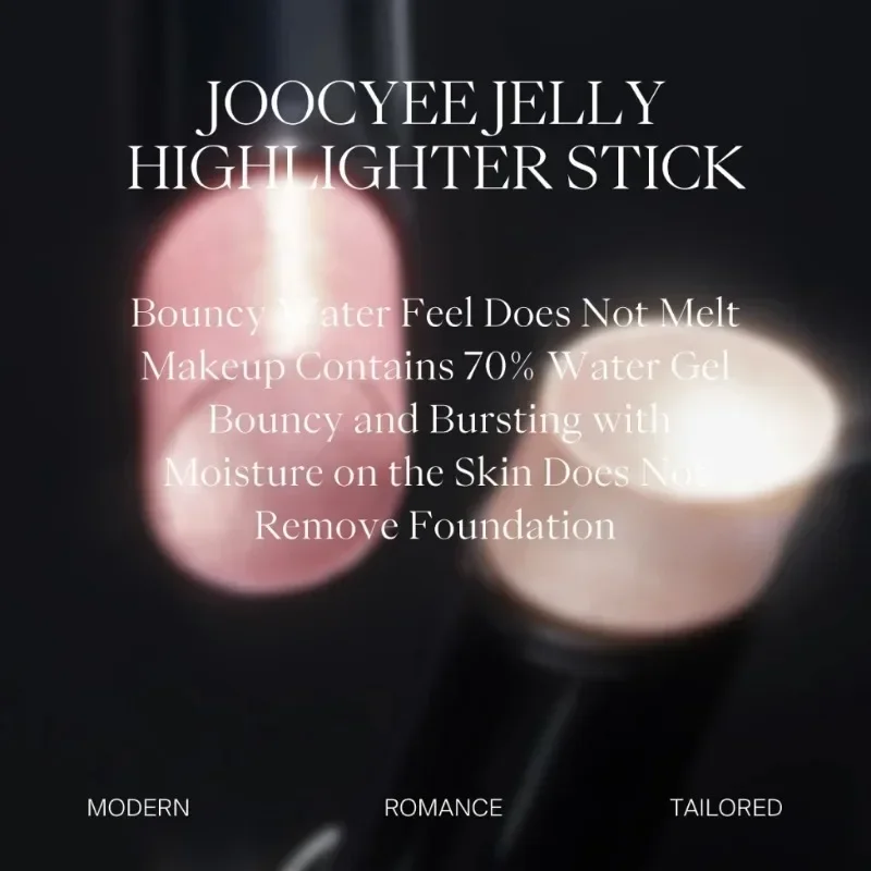 JOOCYEE Jelly Highlighter Stick Diamond Highlighter Champagne Cosmetics Shimmering Pearls Long-lasting Waterproof Face Makeup