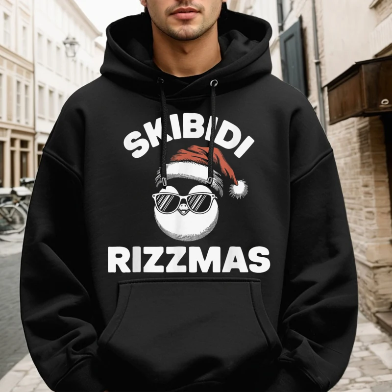 Latest Female Hoodies Skibidi Rizzmas Funny Gen  Summer Hoodies long Sleeve Printed Sweatshirts Round Collar