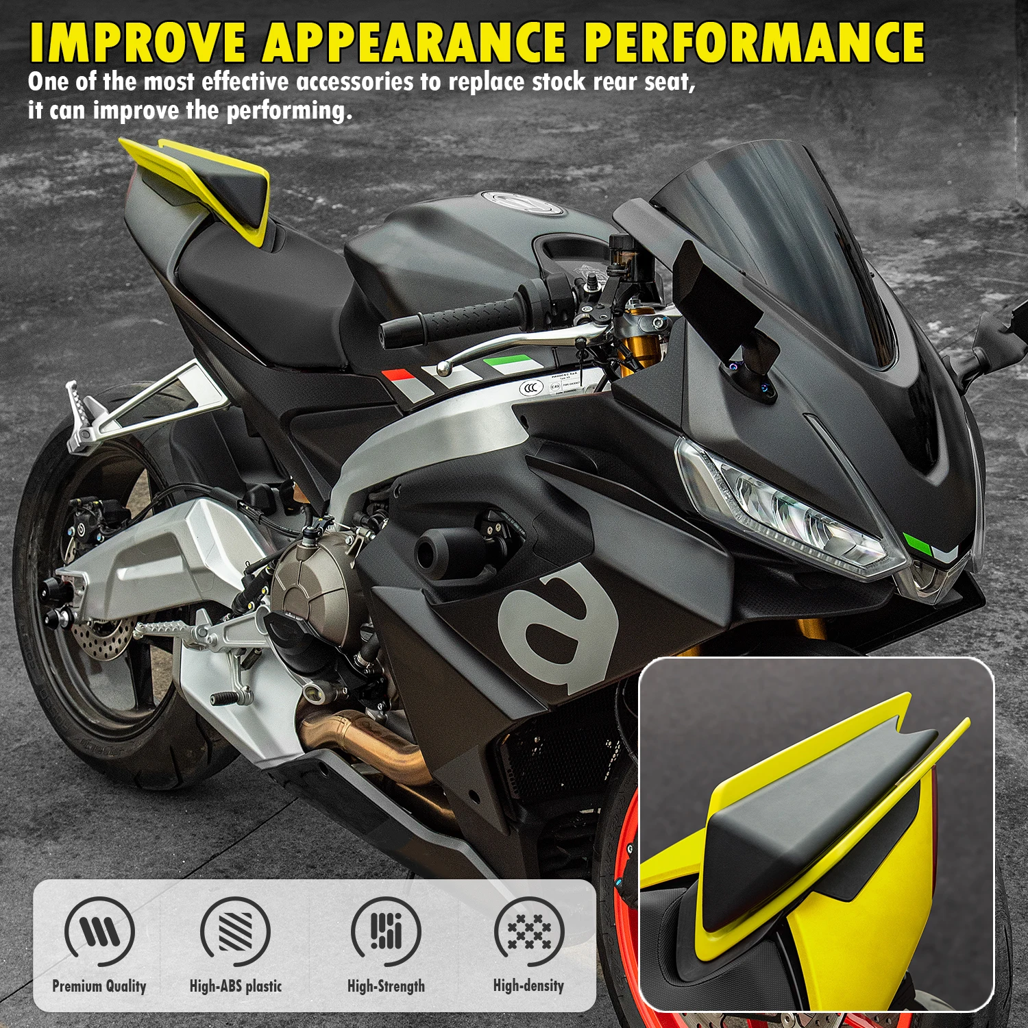 Para Aprilia RS Tuono 660 Motocicleta Tampa de Assento Traseiro Do Passageiro Para Tuono660 RS660 2020 2021 2022 2023 Acessórios de Carenagem Da Cauda