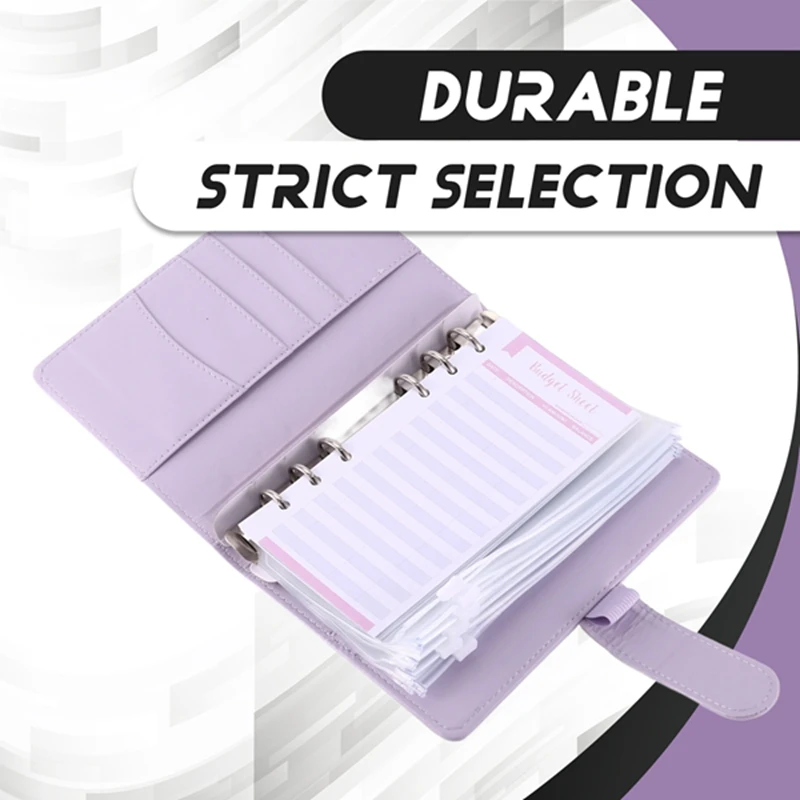 Cash Envelopes For Budgeting,A6 Budget Binder,Binder Pockets,Expense Budget Sheets,Money Folder Wallet Organiser