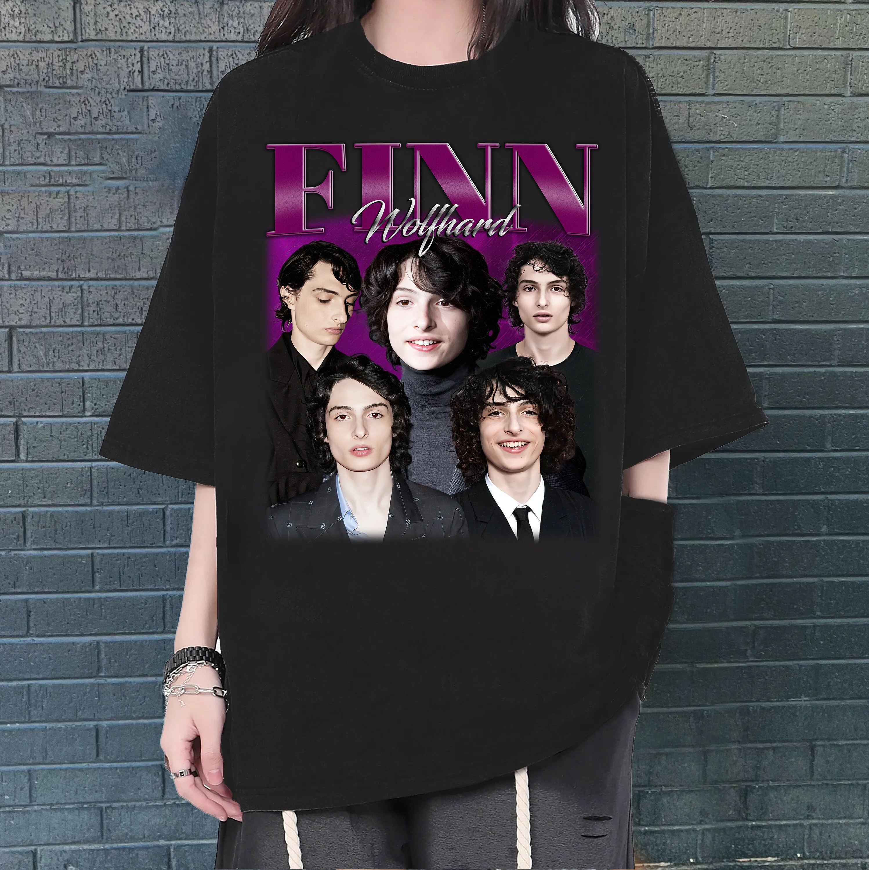 Finn Wolfhard T Shirt Vintage Hip hop Trendy Retro