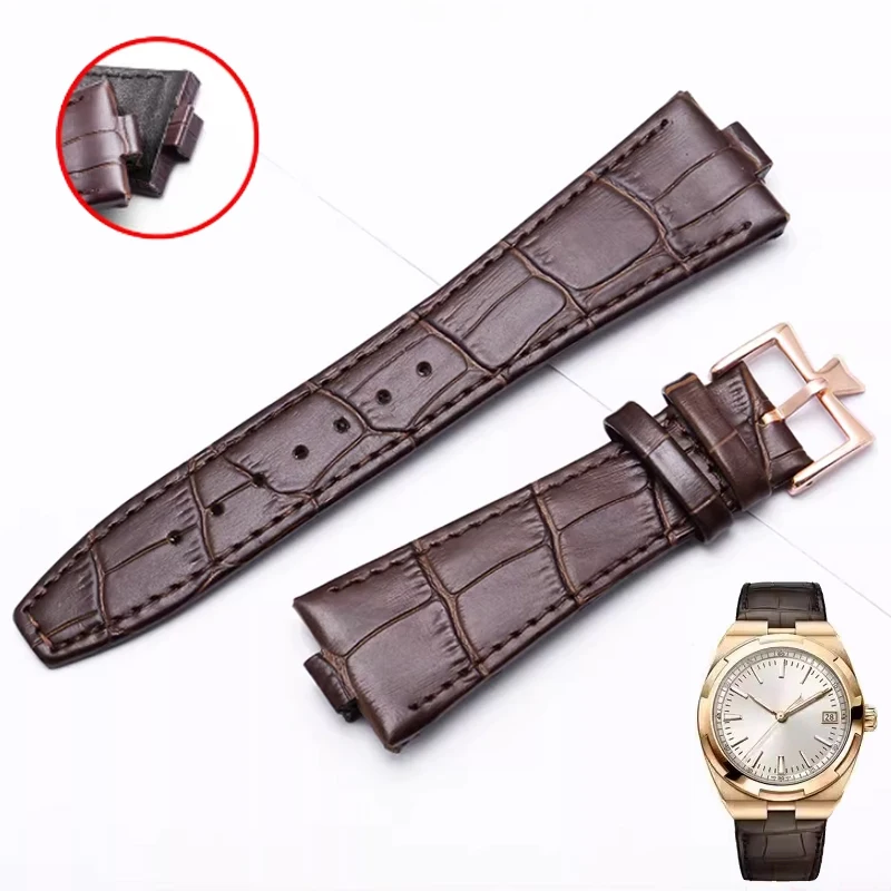 

Genuine Leather Strap Substitute Horizon 47040/49150/49020 Series Butterfly Buckle Convex Interface Cowhide Watchbands 25-8mm
