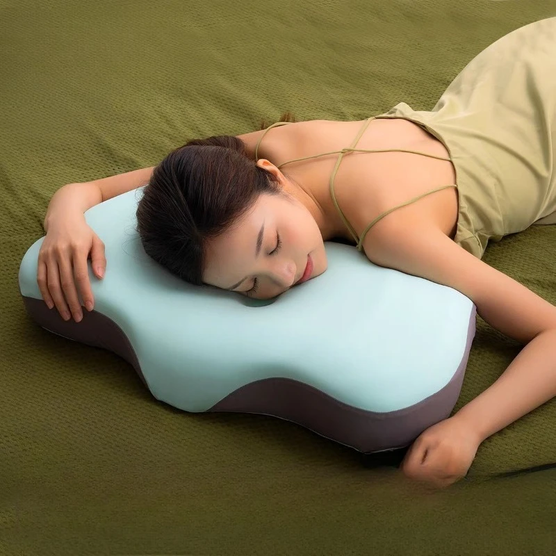 

Memory pillow pillow core rebound cervical spine traction special neck protection single sleep butterfly side sleep
