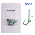5pcs green print