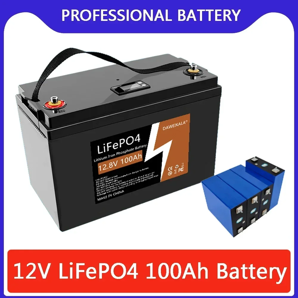

2200 12V 100Ah LiFePO4 Battery Pack 12V Lithium Iron Phosphate for Electric Marine Outboard Propulsion Motors 48V Solar System