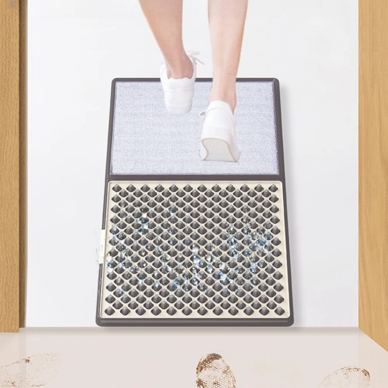 Automatic Cleaning Floor Mat Wet Dry Separation Foot Mat for Home Office Business Entrance Carpet Disinfectant Floor Rug Home