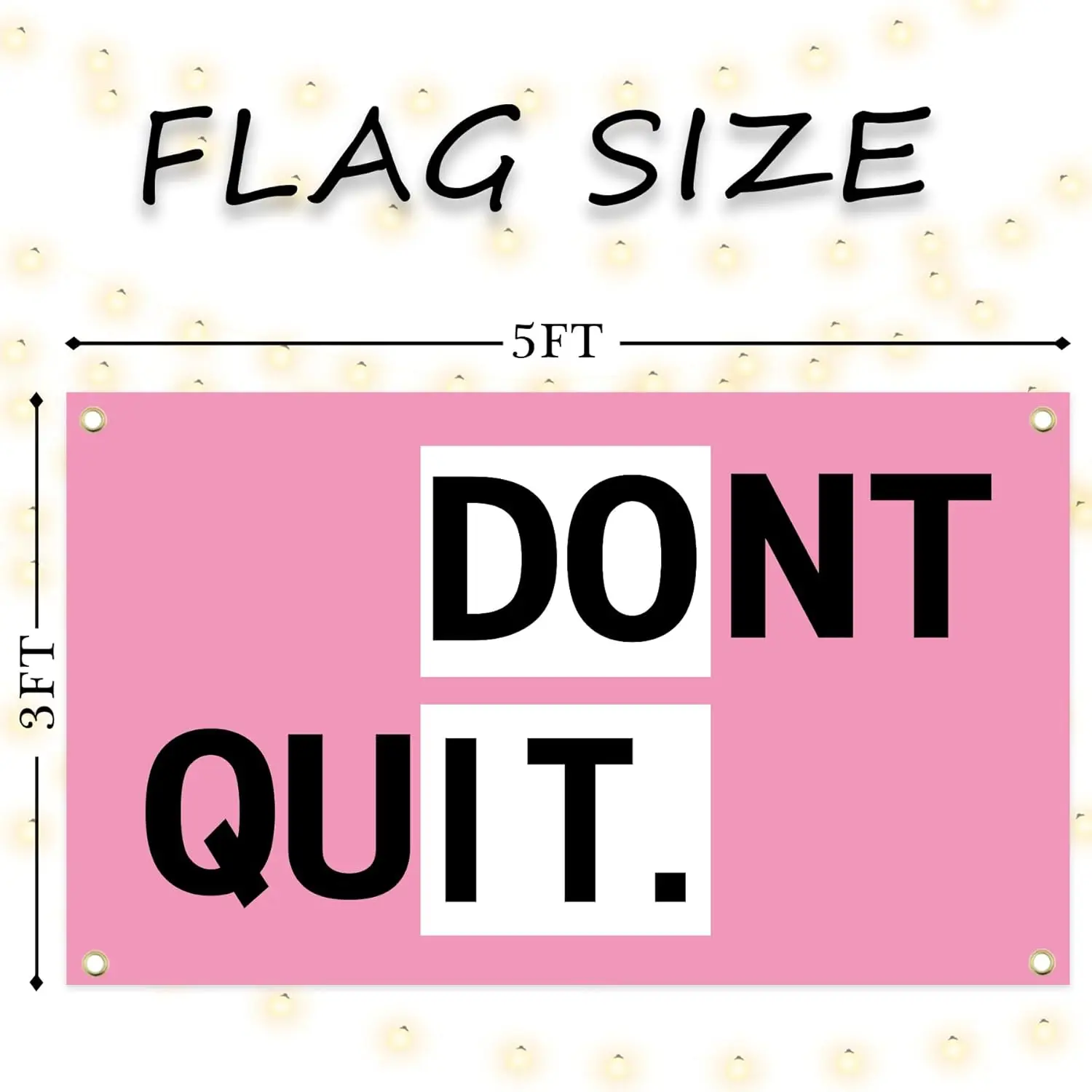 Flagnshow 100% Polyester OTNREIM Don't Quit Flag