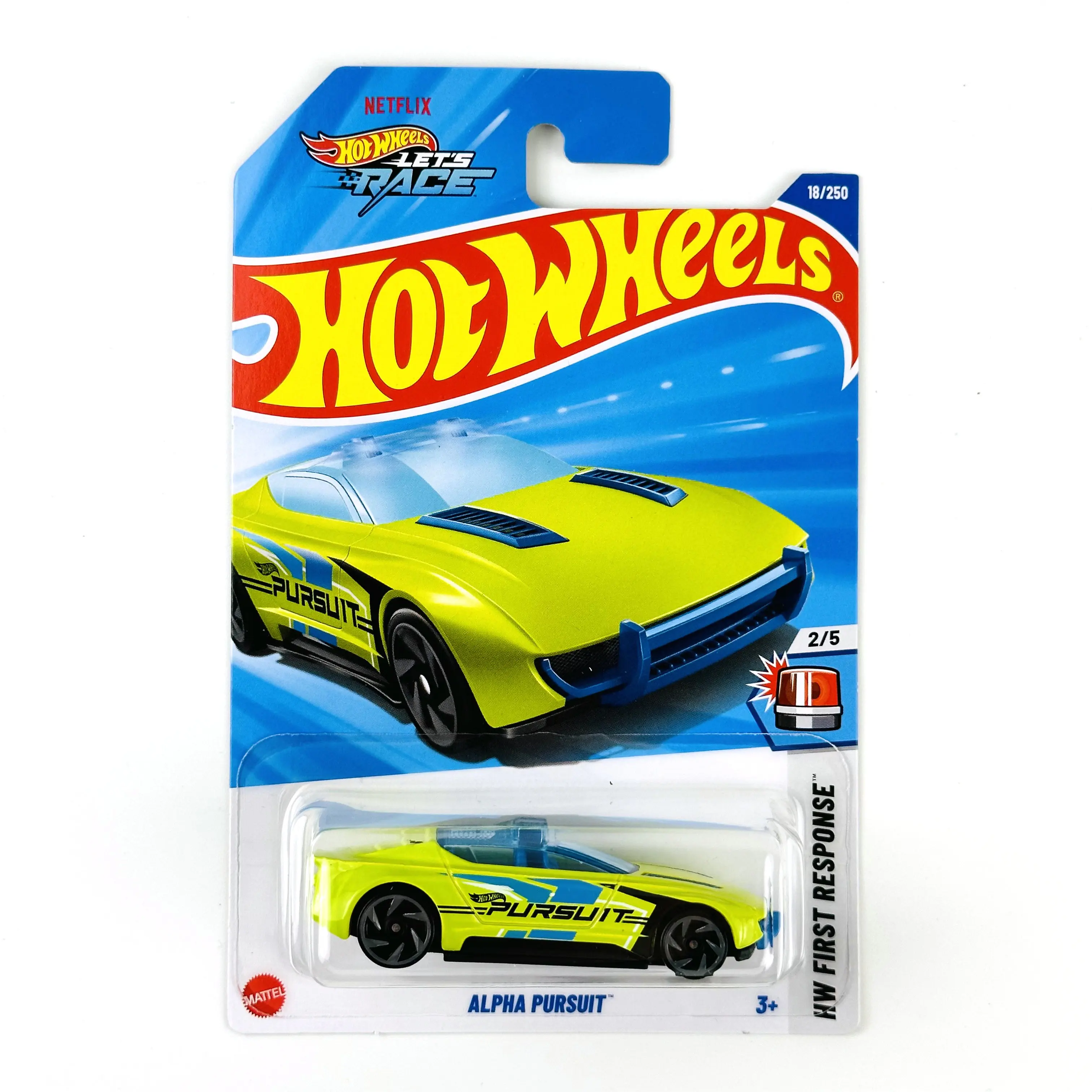 

2025-18 Hot Wheels Cars 2025A ALPHA PURSUIT 1/64 Металлическая литая модель игрушечного транспортного средства