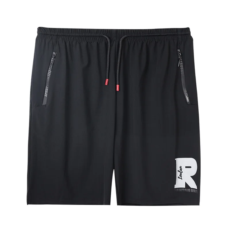 Summer Solid men's quick-drying Letter five-point shorts plus size casual sports tide 190xl 16xl short pants men 17XL 275KG