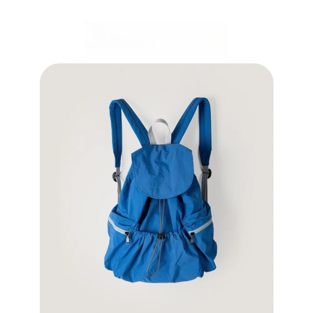 

New Style Korean Niche Backpack, Women Lightweight Nylon Daypack, Large Capacity Fashion Commuter Travel School Bag