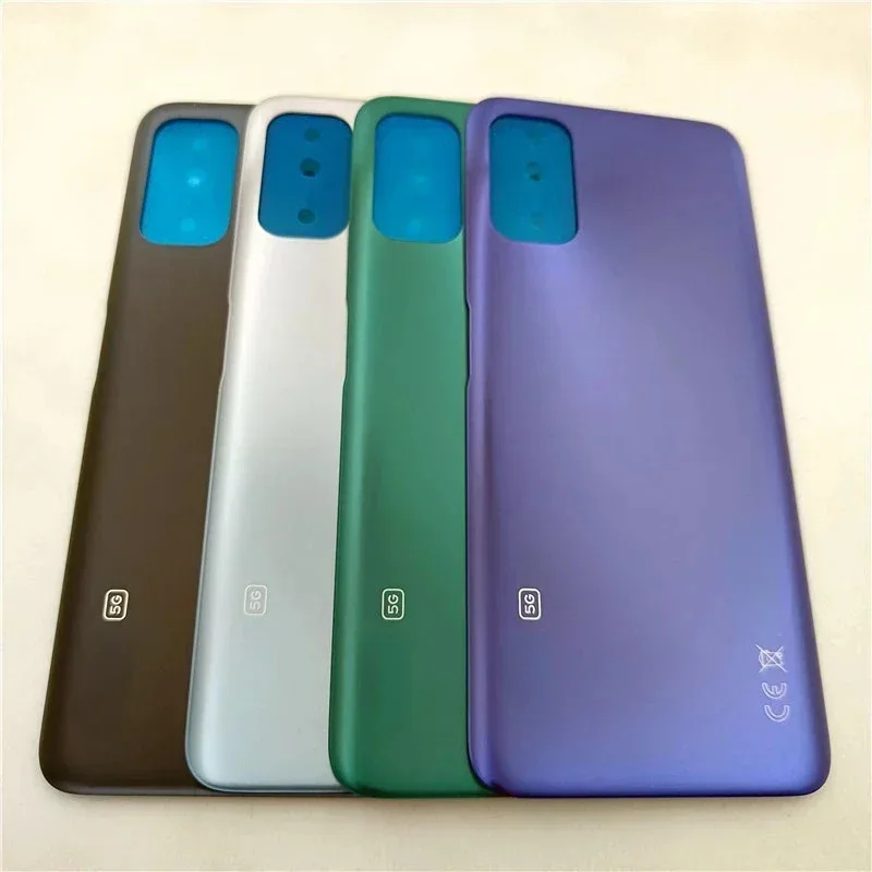 ل Redmi ملاحظة 10 5G M2103K19G الغطاء الخلفي اللوحة الخلفية الإسكان الخلفي الباب مع عدسة الكاميرا استبدال