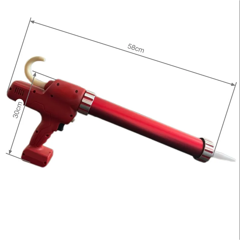 Industrial 18V Electric Sausage Sealant Gun Auto-Feed High-Capacity Caulking Gun Adjustable Torque Anti-Clog Nozzle for Marine