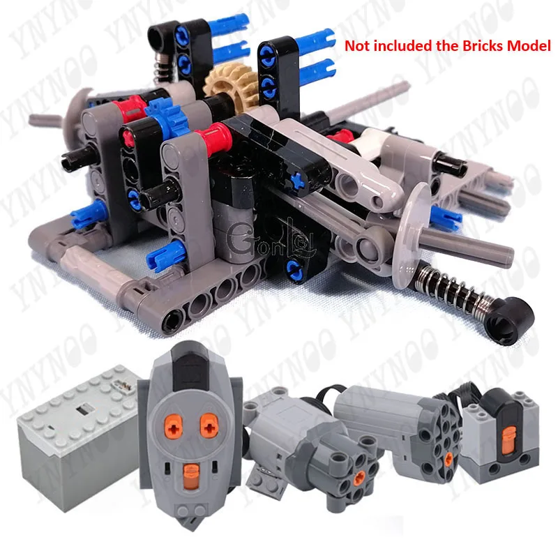 NEW Electronics Power Functions RC Motors Set fit for Ford GT 42154 RC Ver MOD Building Blocks Constructor DIY Brick Toys Gifts