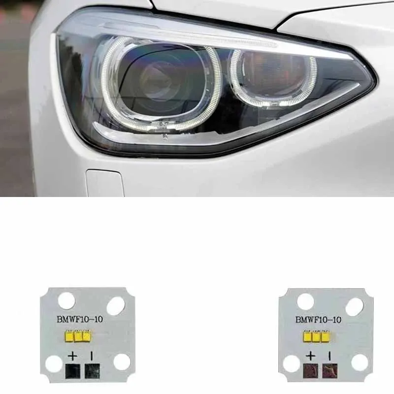 لوحة DRL باللون الأبيض والأصفر لسيارة BMW F20 1 Series 2012 2013 2014 2015 LED أضواء النهار الجري لوحة LED وحدة DRL #2