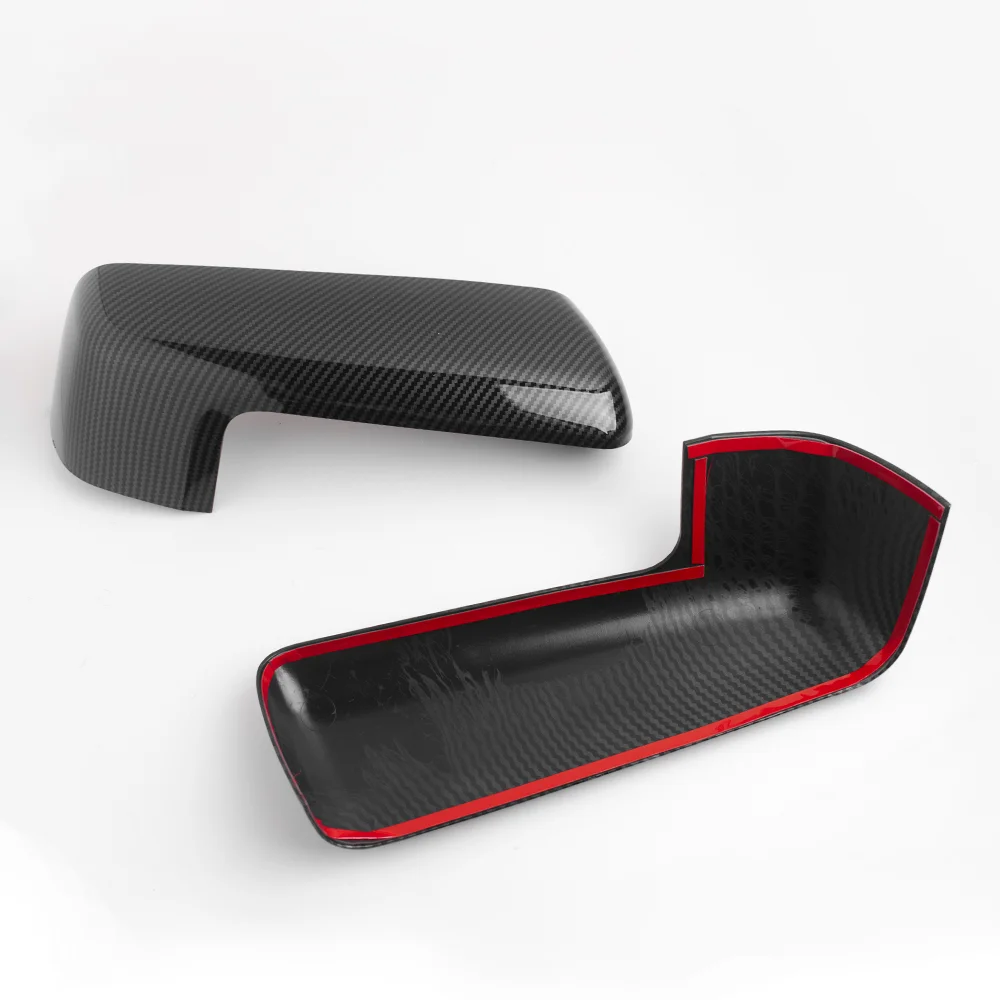 

Auto Exterior Accessories Glossy Black Carbon Fiber Color Rearview Side Mirror Cover Caps for Chevy Silverado 2019-2022