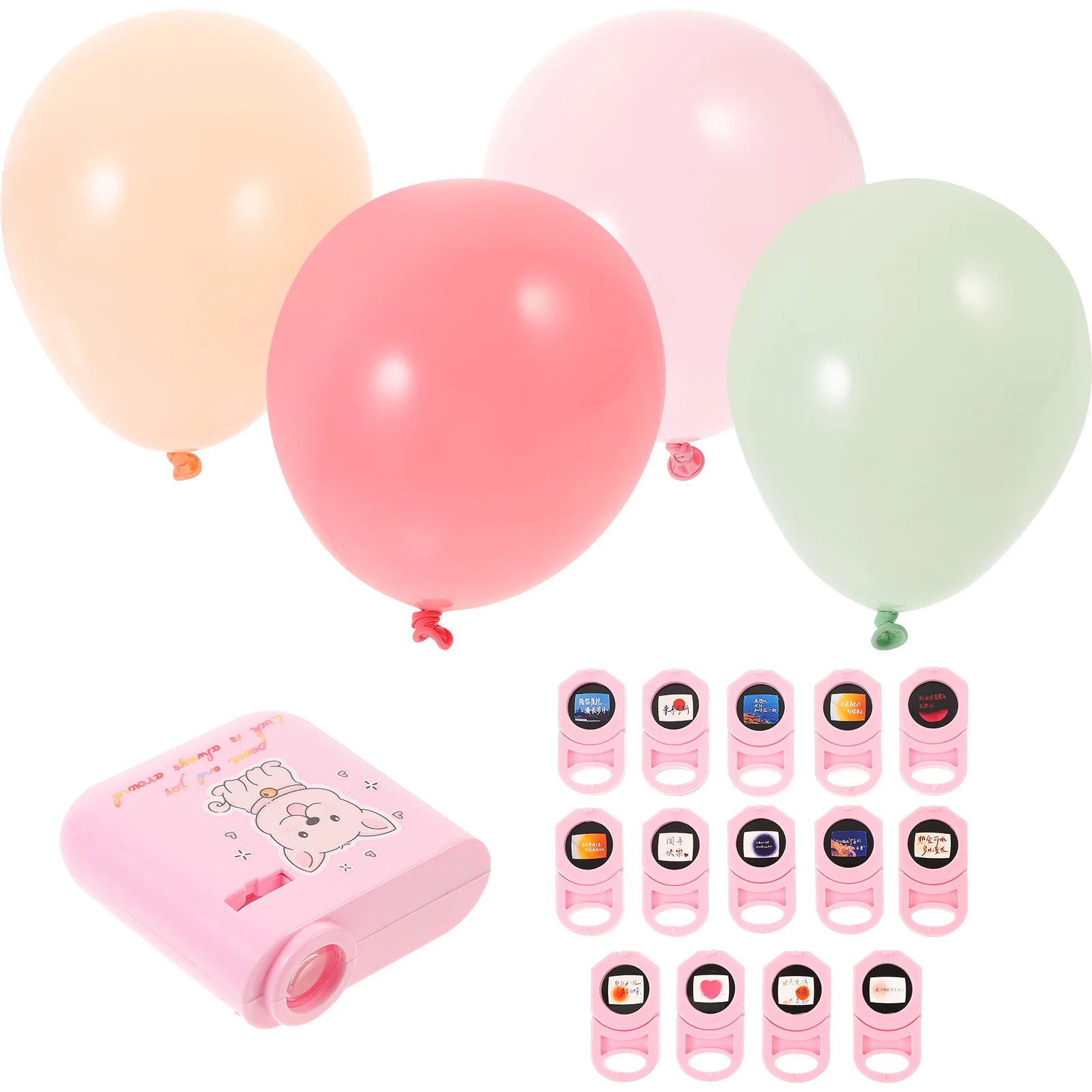 

1 Set Creative Sights Photo Projector Balloon Lighting Background Projection Lamp For Party Festival Decorative Use Portable