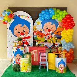 183pcs Circus Clown Themed Party Balloons Red Yellow Blue Latex Balloon Arch Kit Child Birthday Baby Shower Decorative Balloon