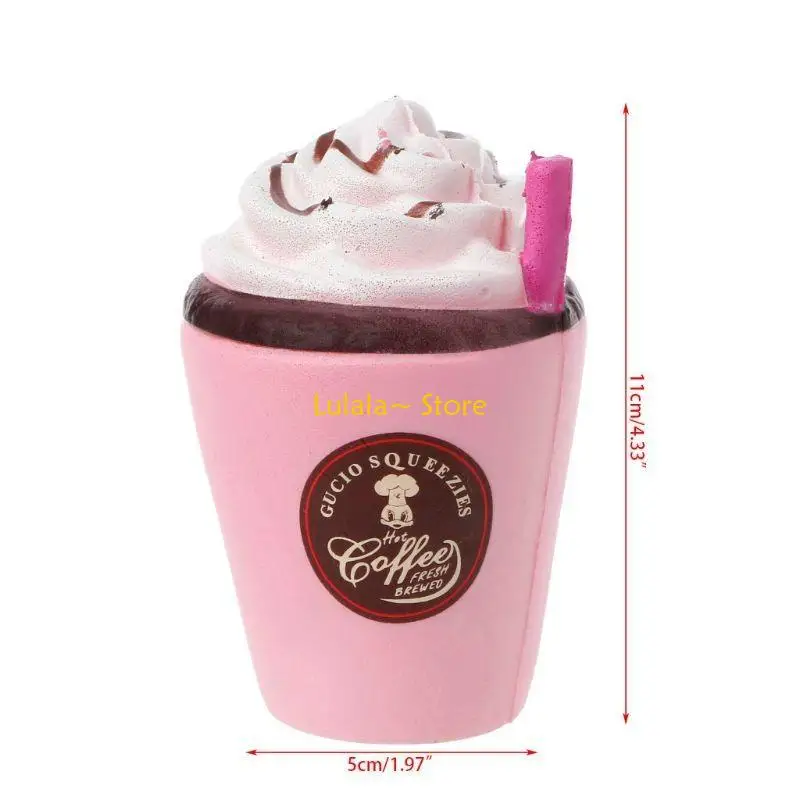 y4qa-11-センチメートルコーヒーカップストローおもちゃかわいい香り遅い上昇スクイーズドル