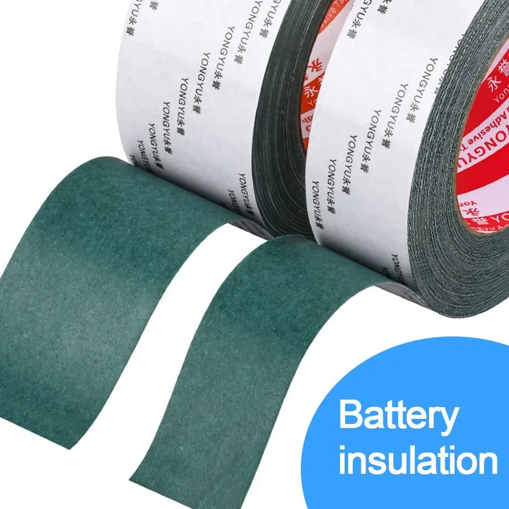 

With Adhesive Backing Lithium Battery Pack Tape 25 Meters Green Battery Insulation Gasket 21700 18650
