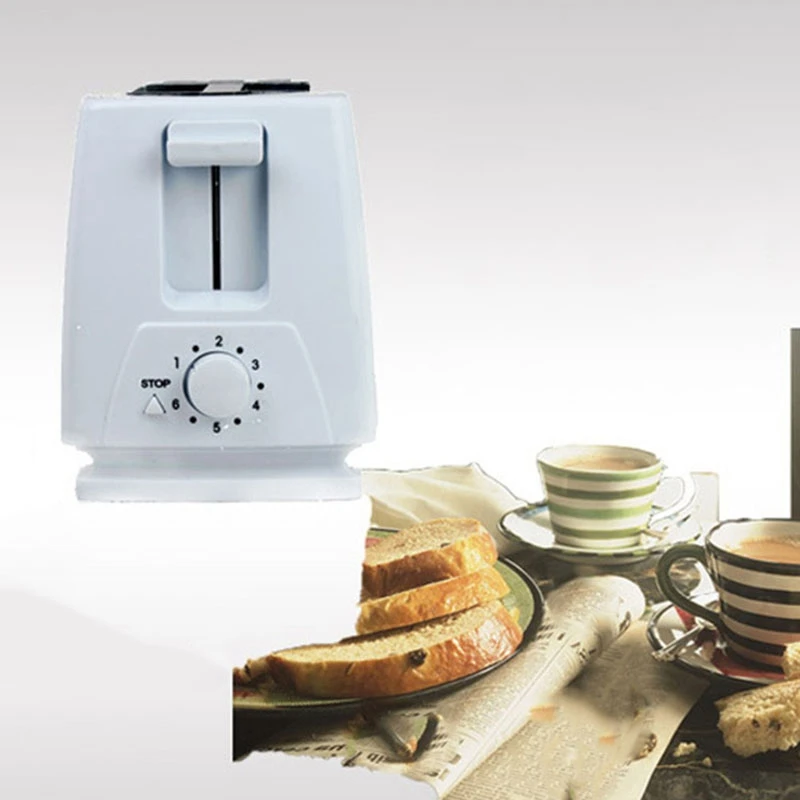 2 Slices Slots Stainless Steel Automatic Electric Bread Toaster Mini Household Breakfast Baking Bread Machine EU Plug